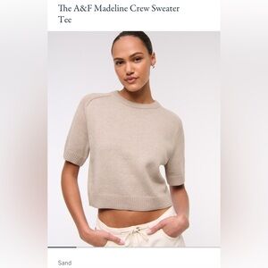 Abercrombie & Fitch Madeline Crew Sweater Tee